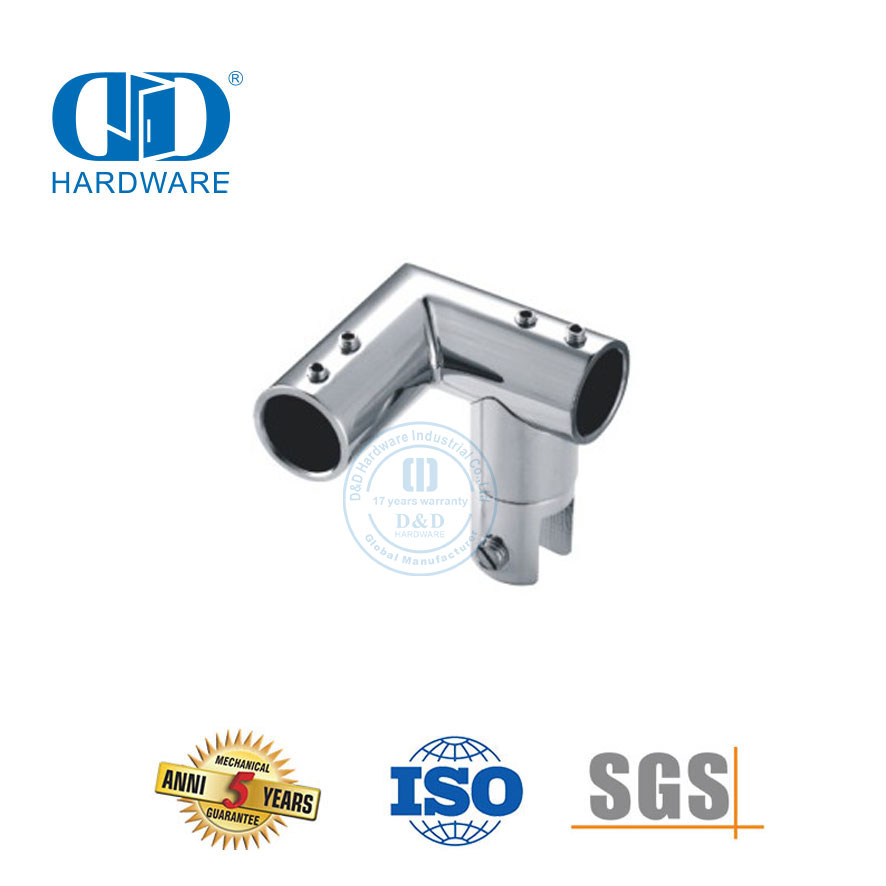 Aço inoxidável superior marinho ferragem dobrável conector giratório acessórios painel de vidro suporte Connector-DDSC040