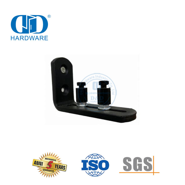 Aço inoxidável silencioso duplo kit deslizante porta do celeiro ferragem resistente conjunto de ferragem da porta do celeiro pista Kit-DDBD077