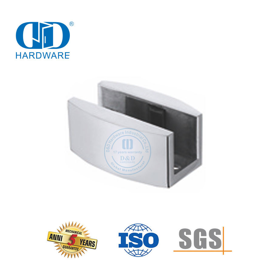 Acessórios de vidro de aço inoxidável Porta deslizante Hardware Shimmy Arrester-DDSL001-7