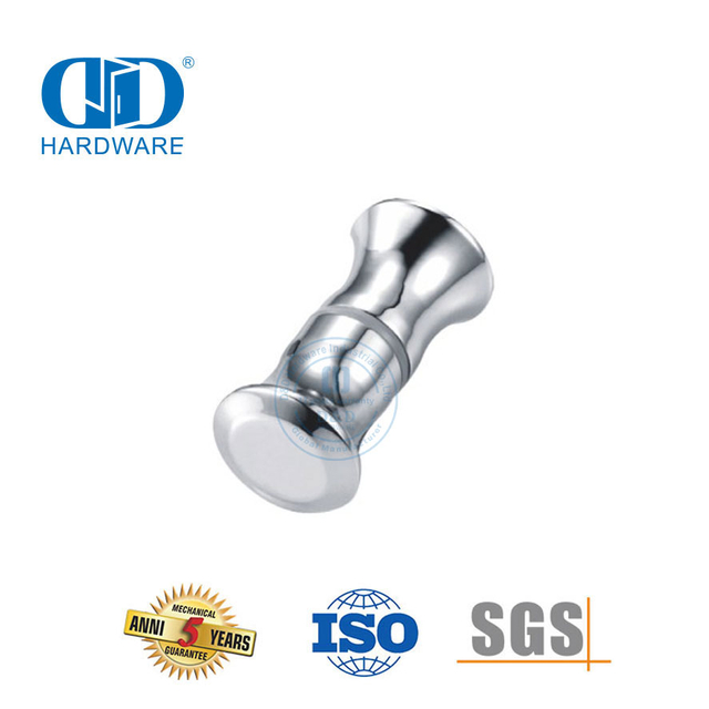 Acessórios para móveis Hardware de metal polonês banheiro chuveiro maçaneta de vidro Knob-DDSK004