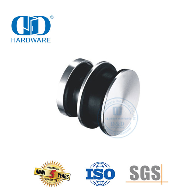 Porta deslizante de aço inoxidável personalizada, tubo de porta de chuveiro, rolo de vidro, hardware de porta para banheiro Door-DDGS110