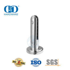 Balaustrada de vidro sem moldura de aço inoxidável, poste de balaustrada, braçadeira de vidro, corrimão, parede Bracket-DDHB008