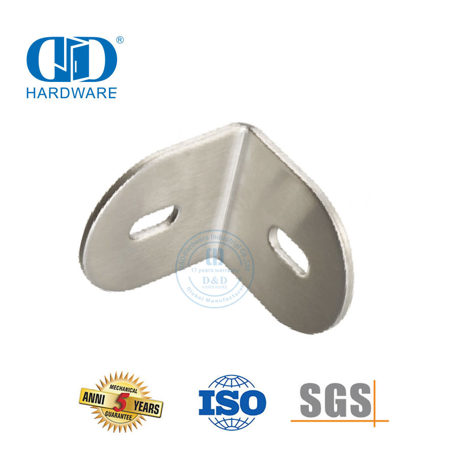 Acessórios de banheiro de aço inoxidável, conector de dobradiça de chuveiro, clipe de canto de parede de vidro, encaixe Connector-DDWC001