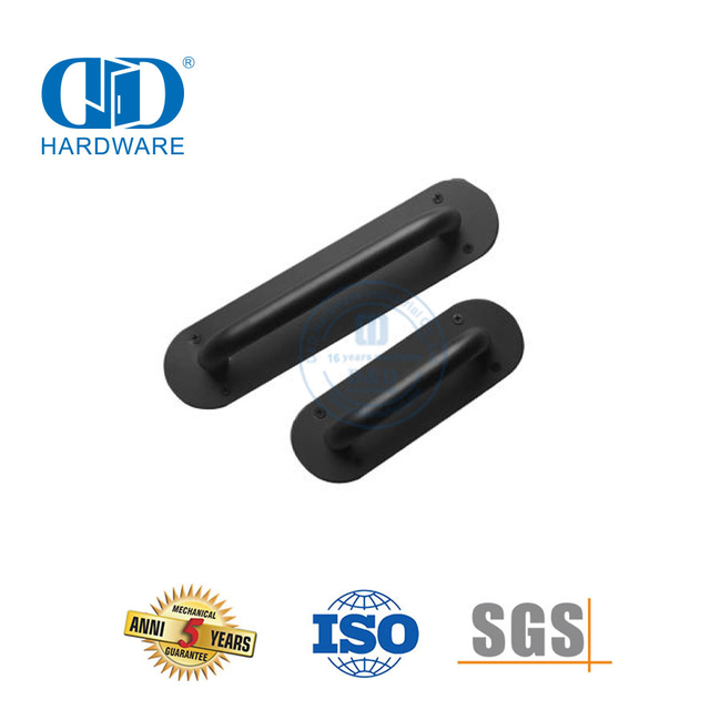 Maçaneta deslizante preta de aço inoxidável para porta de celeiro, maçaneta para armário, gavetas-DDBD107