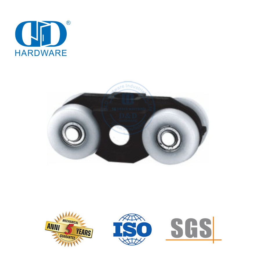 Rolo de porta de chuveiro deslizante de aço inoxidável, acessórios de banheiro, conjunto de acessórios de vidro para lavatório Restroom-DDGS153