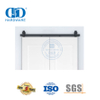 Aço inoxidável deslizante porta do celeiro ferragens móveis cor preta duplo kit de ferragem porta do celeiro para interior madeira Door-DDBD025