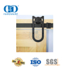 Aço inoxidável porta dupla deslizante ferragem da porta do celeiro para acessórios de portão interior aço garagem Hardware-DDBD015