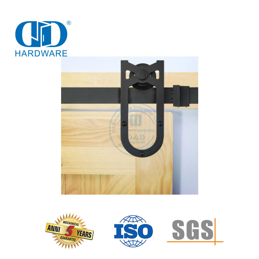 Aço inoxidável porta dupla deslizante ferragem da porta do celeiro para acessórios de portão interior aço garagem Hardware-DDBD015