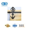 Conjunto de trilhos para porta de aço inoxidável, interior moderno, madeira sólida, porta deslizante de bolso, porta de celeiro Hardware-DDBD014