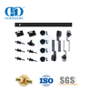 Tubo de aço inoxidável parafuso prisioneiro mais estável porta deslizante ferragem bolso quadro da porta do celeiro Hardware-DDBD063