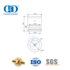 Sistema de pivô de porta de vidro de fixação de ponto único ajustável de aço inoxidável Hardware-DDGP024