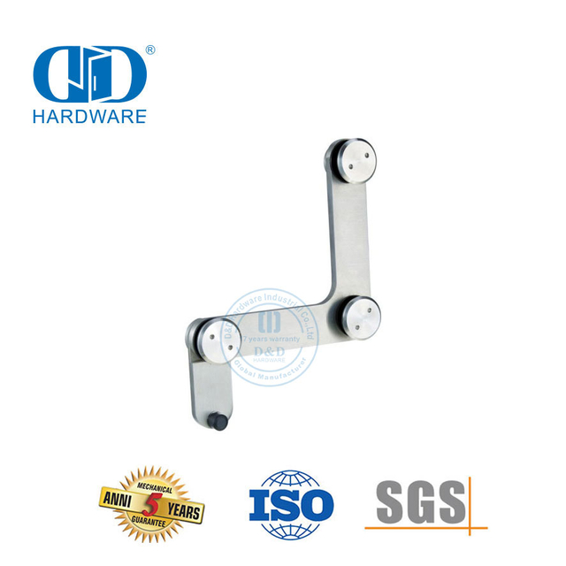 Hardware de porta comercial de aço inoxidável porta superior pivô acessório de móveis vidro Fitting-DDGP015