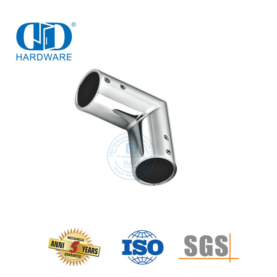 Sistema de cubículo de chuveiro comercial de aço inoxidável, painel de vidro, suporte de conector, clipe de braçadeira Connector-DDSC035