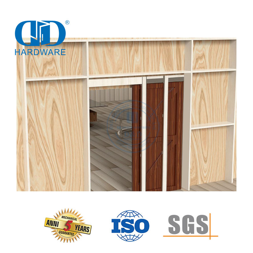 Tubo de aço inoxidável parafuso prisioneiro mais estável porta deslizante ferragem bolso quadro da porta do celeiro Hardware-DDBD063
