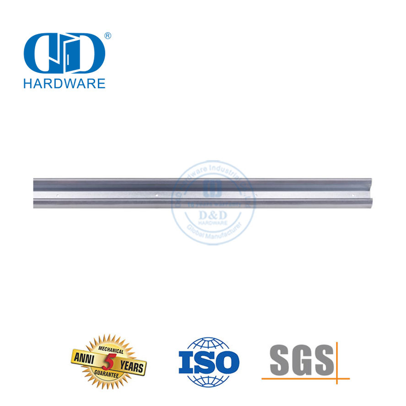 Aço inoxidável doméstico resistente deslizante única trilha escondida bypass ferragem da porta do celeiro garagem Hardware-DDBD067