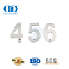 Número da placa de porta de aço inoxidável, carta moderna, casa, porta de metal, assinatura Plate-DDSP013