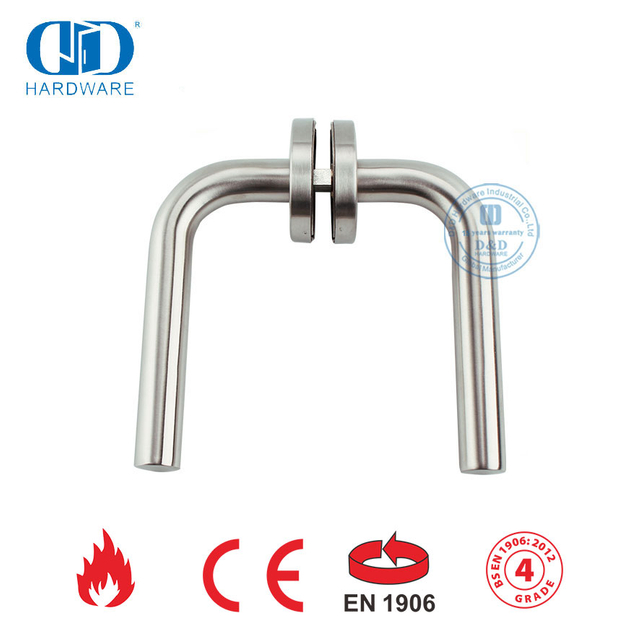 Maçaneta da porta com fechadura de alavanca de aço inoxidável BS EN 1906-DDTH002-SSS