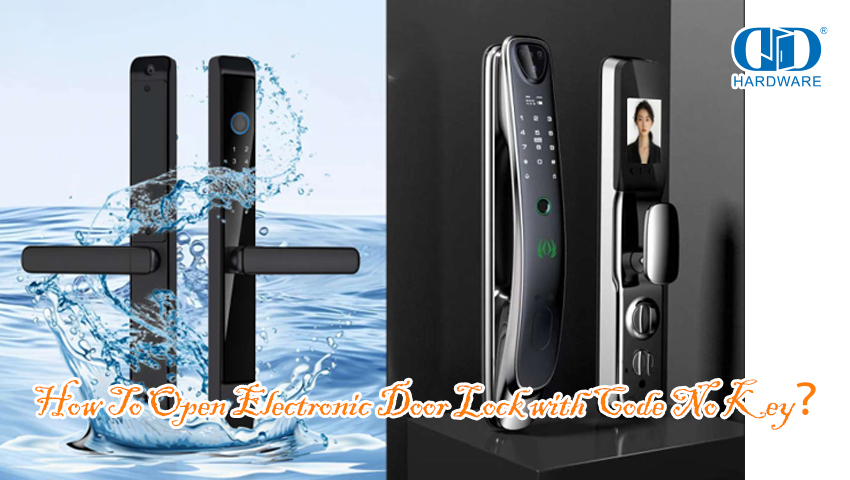 Como abrir a trava eletrônica da porta com código sem chave？