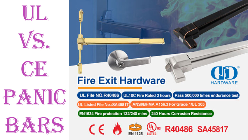 UL vs. Barras de pânico CE: Qual padrão atende às necessidades de segurança do seu edifício?
