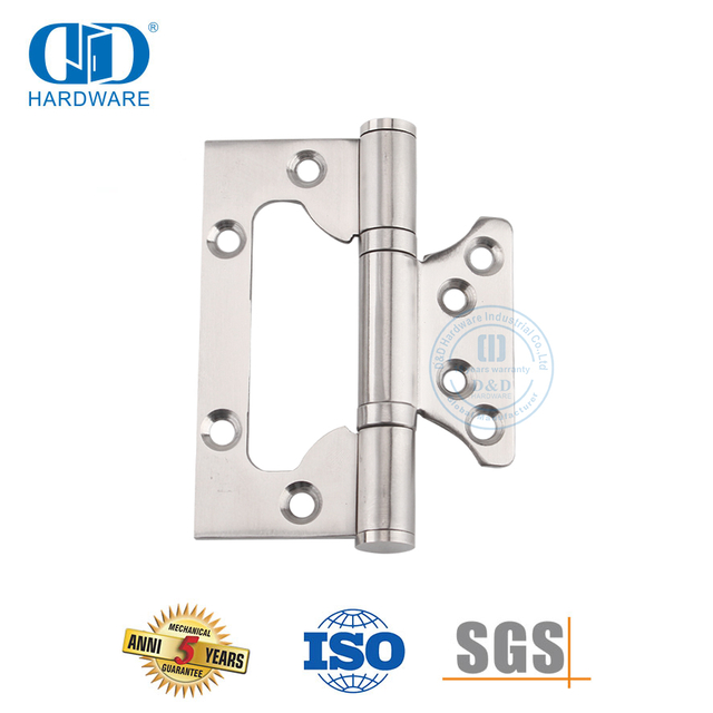 Dobradiça embutida de aço inoxidável para porta de madeira-DDSS026