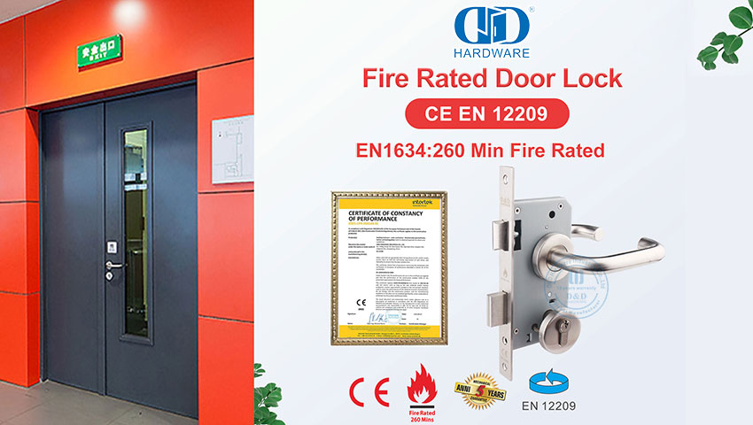 Fechadura de porta com certificação D&D CE