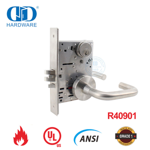 Fechadura de encaixe à prova de fogo listada pela UL para porta de sala de aula-DDAL05