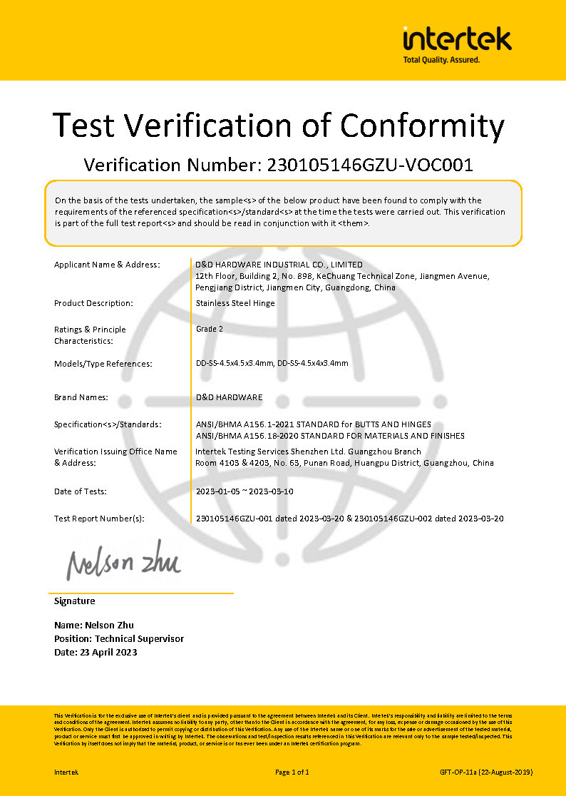 Dobradi&ccedil;a ANSI grau 2 de 4,5 polegadas