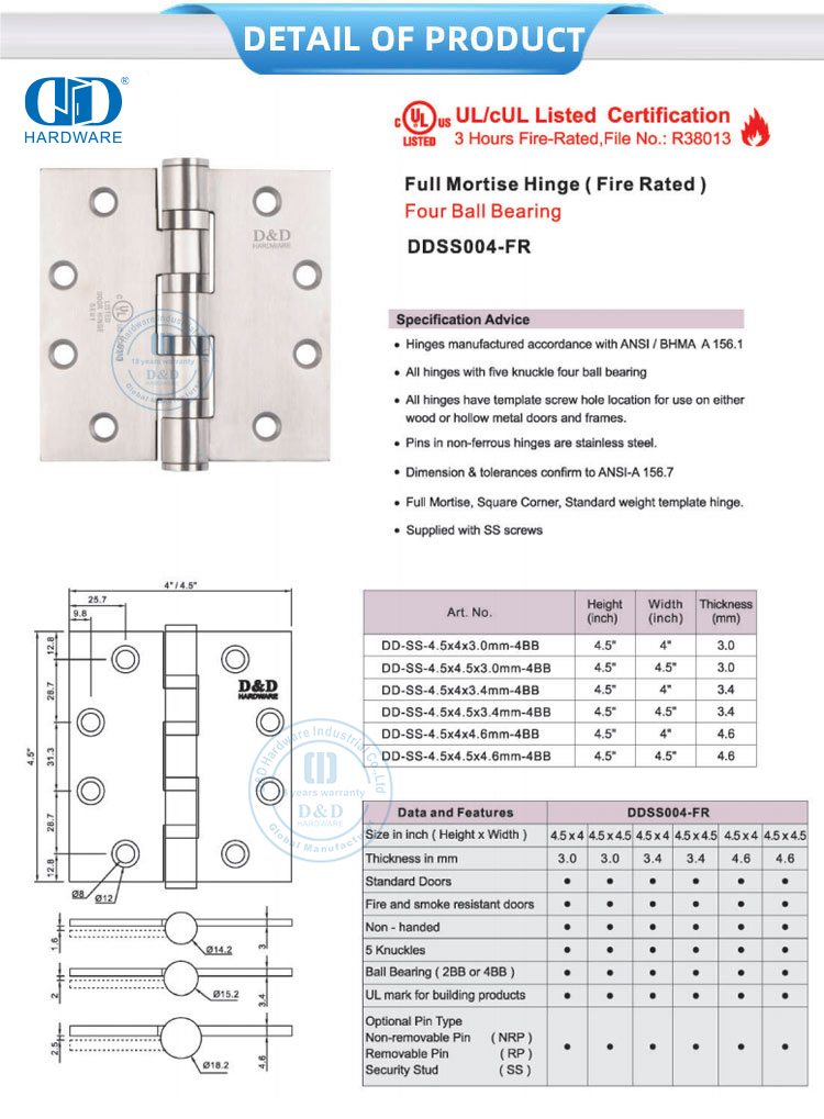 Dobradi&ccedil;a de porta para porta externa