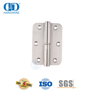 Dobradiça de porta removível de canto redondo de aço inoxidável-DDSS020